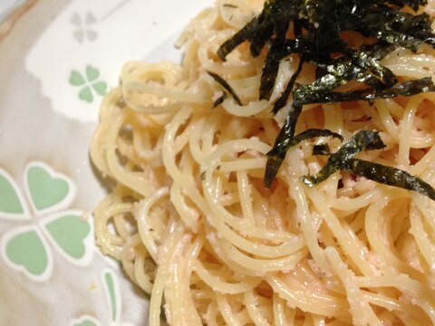 マヨネーズと生クリームで♪簡単たらこスパゲティ